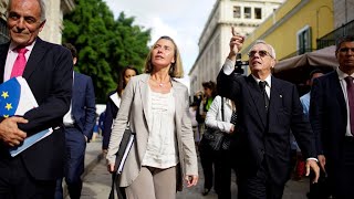 Federica Mogherini criticó el aislamiento hacia Cuba [upl. by Sirraf]