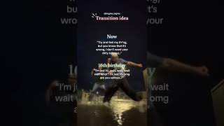 16th Birthday Transition Idea🎂shorts shortvideo fyp transition birthday tiktok notmine [upl. by Lekar]