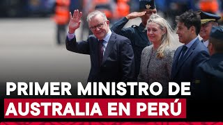 APEC Perú 2024 primer ministro de Australia llega al país para participar en el foro económico [upl. by Arodnahs22]