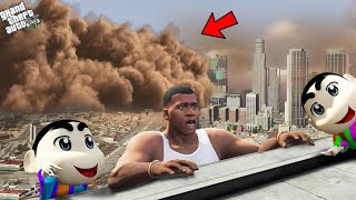 Franklin Shinchan amp Pinchan Survive Sandstorm In Gta 5 [upl. by Esor]