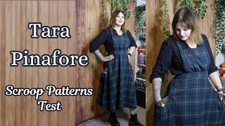 Sewing the Tara Pinafore Pattern testing for Scroop Patterns [upl. by Aicemed]