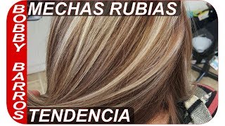 COMO HACER MECHAS RUBIAS [upl. by Lenni]