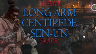 Guide to defeat Long Arm Centipede SenUn In Senpou Temple  Sekiro Shadows Die Twice [upl. by Rawden]