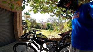 Ride Along to Nahoon motorizedbicycle with Jackshaft Kit  Gears gasbike motorizada80cc [upl. by Atnoved]