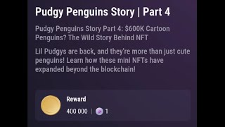 TapSwap 20241105 Pudgy Penguins Story 4  video code [upl. by Aneel]