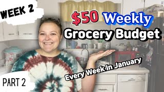 50 Grocery Budget Every Week In January  Week 2  Recovering From The Holidays [upl. by Assenej967]