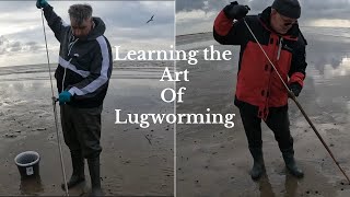 Trying to Learn the art of bait pumping your own fresh lugworm [upl. by Iago621]