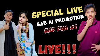 Full promotion and masti at live 🥰🥰 sab ajoooo offer lag gayi 😂😂 [upl. by Ahseila418]