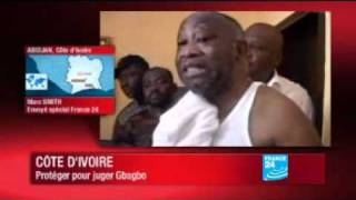 Côte dIvoire  Laurent Gbagbo toujours au Golf Hotel mardi matin [upl. by Yras]