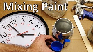 How to Mix Paint for a Spray Gun [upl. by Ecneitap]