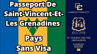 Passeport De SaintVincentEtLes Grenadines  Pays Sans Visa 2024 [upl. by Derinna]