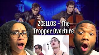 FIRST TIME HEARING 2CELLOS  The Trooper Overture OMG THIS IS AMAZING [upl. by Ralyat]