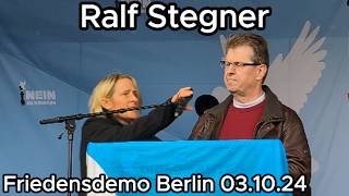 Ralf Stegner SPD  Friedensdemo Berlin 031024 [upl. by Lecrad842]