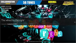 DJMAX RESPECT V The wheel to the right 5B NORMAL 7  COLLABORATION  CHUNITHM [upl. by Kcam]