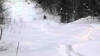 Arctic Cat M1000 powder wheelies [upl. by Alva141]