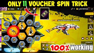 How to get new thompson skin in only 11 spin ৷ ring voucher spin trick with proof freefire [upl. by Marron]