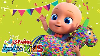 ¿Quién rompe la piñata  A Ram Sam Sam  Canciones Infantiles LooLoo [upl. by Delwin]