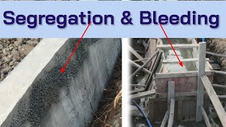 what is segregation and bleeding of concrete  segregation of concrete  Segregation amp Bleeding [upl. by Eniac]