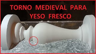 Torno Medieval para yeso fresco [upl. by Cirri]