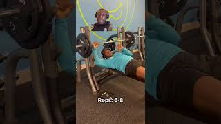 Day 32 benchpresschallenge bench benchpress lifting gymworkout 90daychallenge polandsyndrome [upl. by Honeywell]