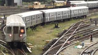 IND Concourse Yard 4Car R68 D Train Part 2 [upl. by Schreiber]