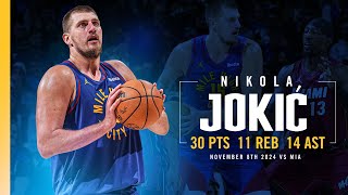 ANOTHER TripleDouble for Nikola Jokić 👀  Full Game Highlights vs Heat 11824 [upl. by Bartolomeo217]