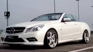 MEC Design E350CDI with mecxtremeIII 1pc Wheel Satin White Edition and Exhaust [upl. by Eimam808]