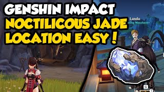 EASY Where to Find Noctilucous Jade in Genshin Impact Location Big Business Quest Guide [upl. by Qerat276]