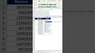 Cambiar número en formato de fecha en Excel [upl. by Atinev]