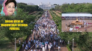 Madhvi raje scindia  Drone View  Last Moments Jaivilas Palace Gwalior Jyotiraditya scindia Mother [upl. by Jacklyn]