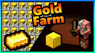 Minecraft EASIEST Gold Farm Automatic  15000 Items per Hour  120  121 [upl. by Edniya]