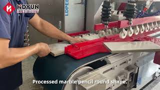 Bullnose Polishing Expert Shares Top Machine Techniques  stone pencil round [upl. by Bennion]