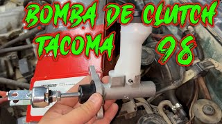 Bomba de clutch toyota tacomaTacoma Clutch Master and Slave Cylinder Replacementlalos garage98 [upl. by Lebatsirc66]