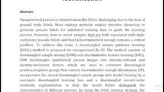 Disentangled Sample Guidance Learning for Unsupervised Person Re Identification [upl. by Shanna]