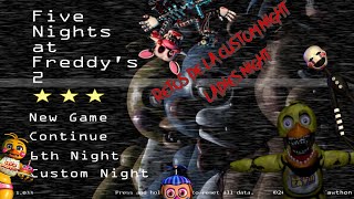 FIVE NIGTS AT FREDDYS 2 RETOS DE LA CUSTOM NIGHT LADIES NIGHT [upl. by Larcher]