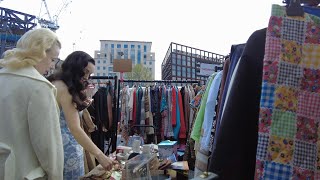 Upmarket and Posh  Classic Car Boot Sale  Kings Cross Granary Square  April 2022 [upl. by Blondelle]