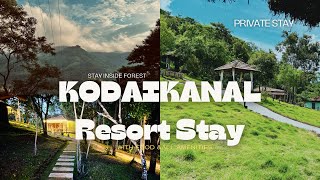 KODAIKANAL PRIVATE VILLA STAY  KODAI STAY  AFFORDABLE STAYCATION KODAIKANAL  RESORT INSIDE FOREST [upl. by Zetroc]