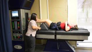 Spinal Decompression  DRX 9000 Demonstration  Bradley Chiropractic Nutrition Center [upl. by Saval]