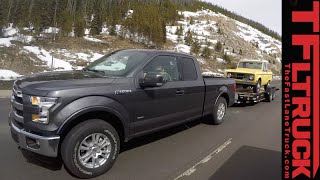 2015 Ford F150 27L EcoBoost takes on the Grueling IKE Gauntlet Towing Test Review [upl. by Lunt579]