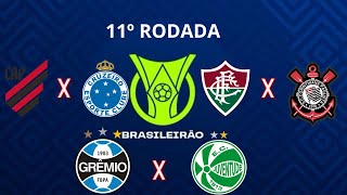 BRASILEIRÃO 2024 11ºRODADA  ATHLETICO PR X CRUZEIRO FLUMINENSE X CORINTHIANS GRÊMIO X JUVENTUDE [upl. by Bouldon]