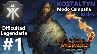 CAMPAÑA KOSTALTYN 1  Imperios Inmortales  Totalwar Warhammer III [upl. by Airdnazxela]