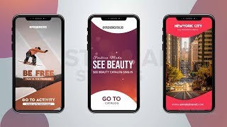 Instagram Motion Graphics Stories  After Effects Template [upl. by Sinnylg]