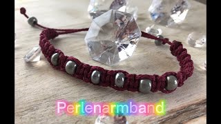 Armband mit Perlen  Freundschaftsarmband  Friendship bracelet with pearls [upl. by Gaynor]