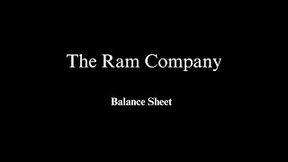 The Ram Company  Balance Sheet ksrm [upl. by Neysa]