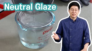 How to make a shiny glossy glaze  Neutral mirror glaze  Pastry 101 [upl. by Mera809]