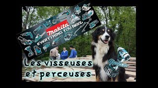 Les quotvissieusesquot du chantier Visseuse boulonneuse perçeuse Makita 18v Review  Autoconstruction [upl. by Ligriv]