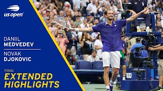 Daniil Medvedev vs Novak Djokovic Extended Highlights  2021 US Open Final [upl. by Llemaj]