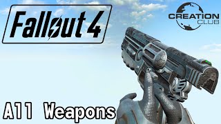 Fallout 4  All Creation Club Weapons [upl. by Haliek]