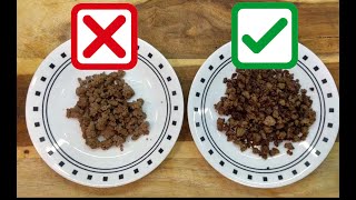 How to cook ground beef for maximum flavor  I bet you didnt know this [upl. by Kimon]