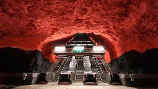 TOP 10 THE MOST BEAUTIFUL STOCKHOLM SUBWAY STATIONS [upl. by Rebbecca]